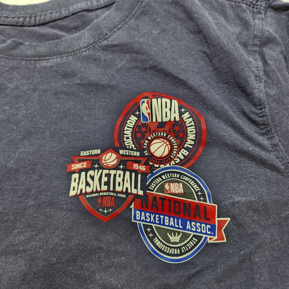 NBA National Basketball Association Shirt MEDIUM Navy Blue - Picture 3 of 9